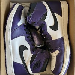 Jordan 1 Court Purple 10.5