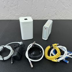 Apple AirPort Extreme & Motorola SB6141 Modem & Cables