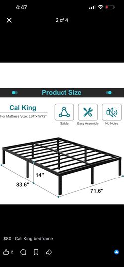 Cal king bed frame