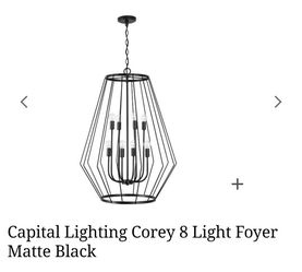 New Corey 8 Light 25" Chandelier