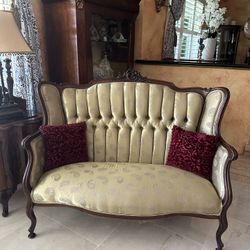 3 Pc. Settee And His And Her Chair