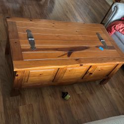 Solid Wood Storage Table
