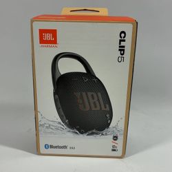New JBL CLIP 5 Portable Waterproof Bluetooth Speaker Black CLIP 5