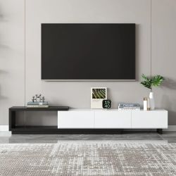 Homary Quoint Extendable TV Stand with 3 Drawers  