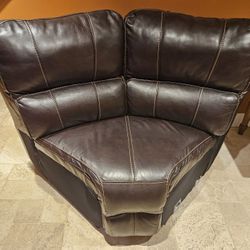 Mary's Plush Leather Sectional Corner Piece