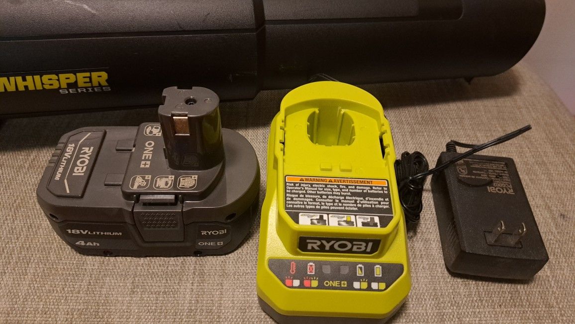 ONE+ 18V Brushless Whisper Series 110 MPH 410 CFM Cordless Battery Jet Fan Leaf Blower Home & Garden