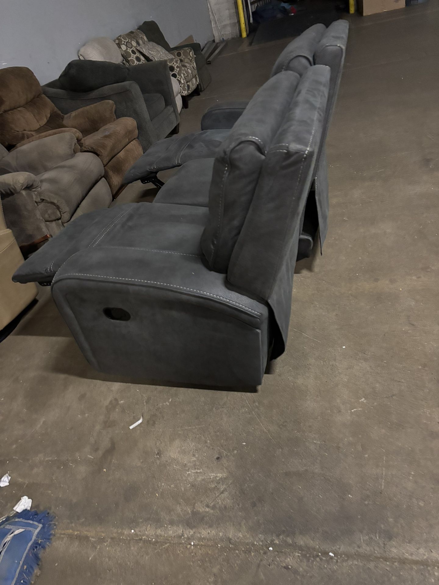 Dark Grey Sofa Recliner