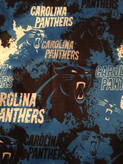 Carolina Panthers team logo face-cover, dust shield loop scarf
