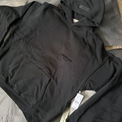 Fear of God Black Essentials Hoodie Size S