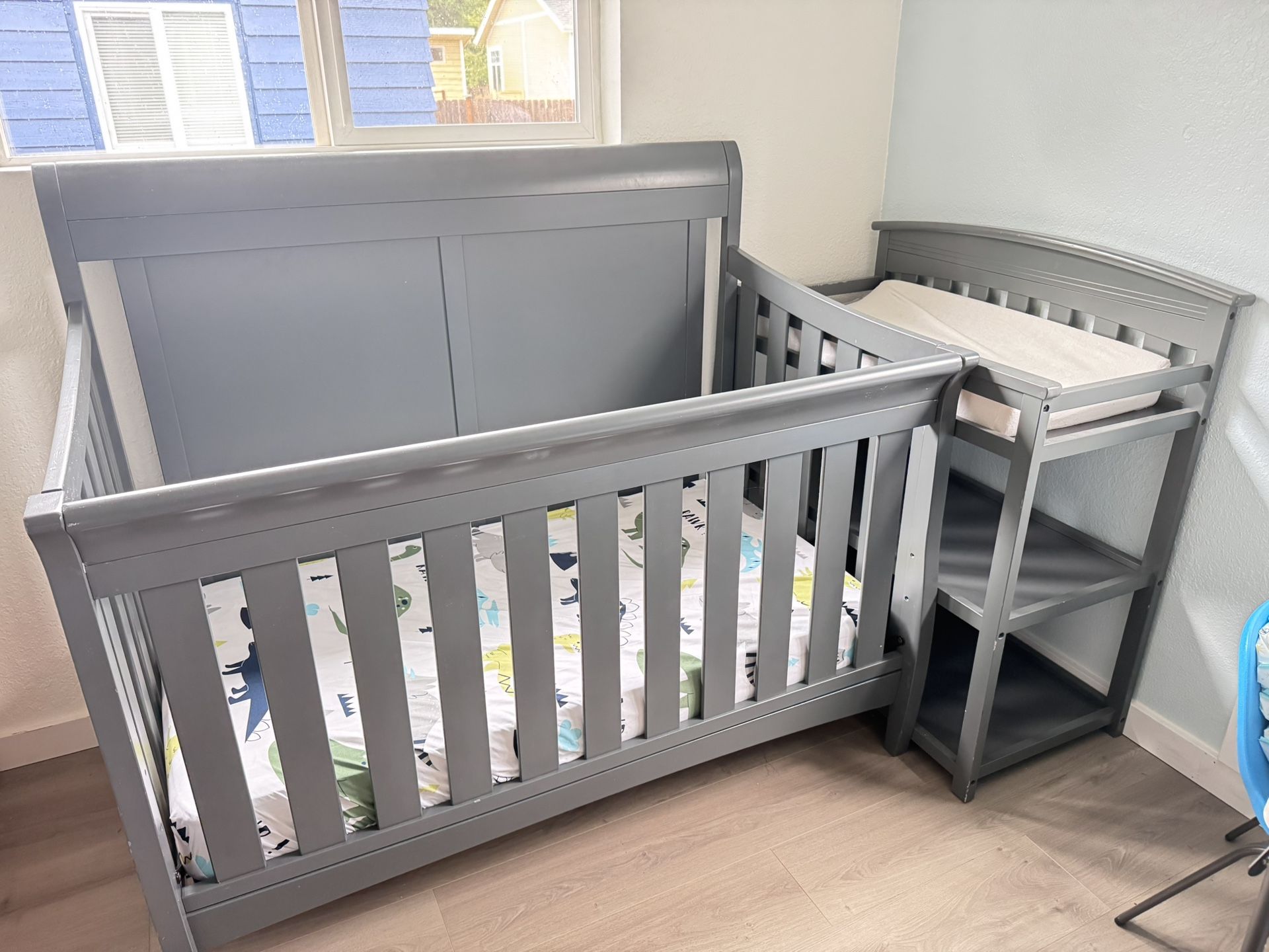 Crib And Changing Table