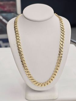 10k Real Gold Monaco Style Chain 6.7mm 20 Inches