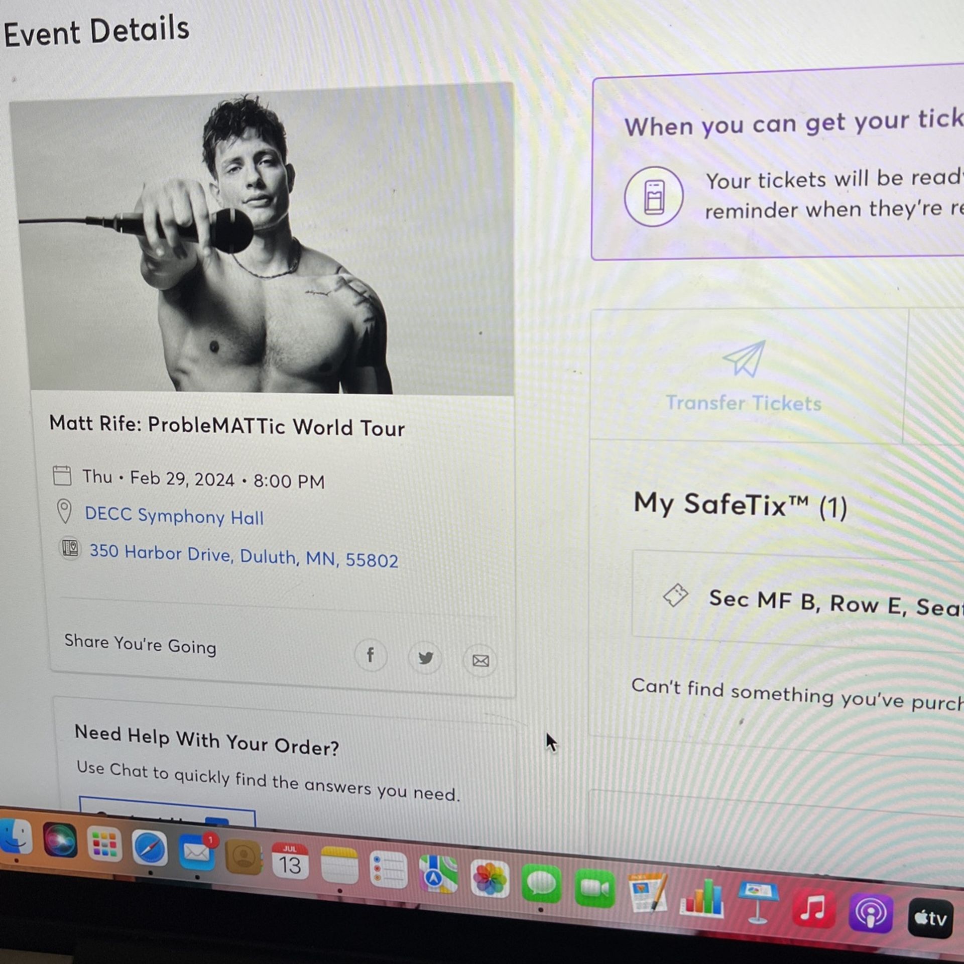 Matt Rife DECC symphony Hall VIP