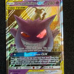 Pokemon Gengar and Mimikyu Gx