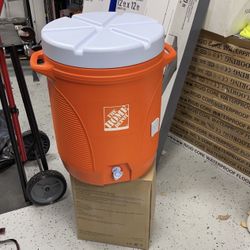 The Home Depot 10 Gal Orange Water Cooler