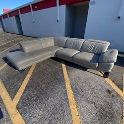 Sectional Leather Couch w Electric Recliners and Chaise from El Dorado Sofa