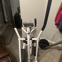 elliptical + exercise bike