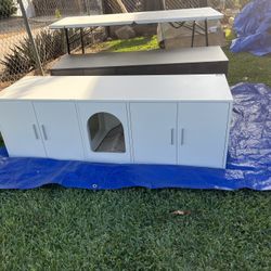 Double Litter Box Enclosure 