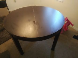 BJURSTAExtendable table, brown-black, 45 1/4/65 3/8 " from Ikea