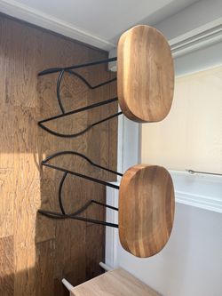 Modern Bar Stools Wood Seat