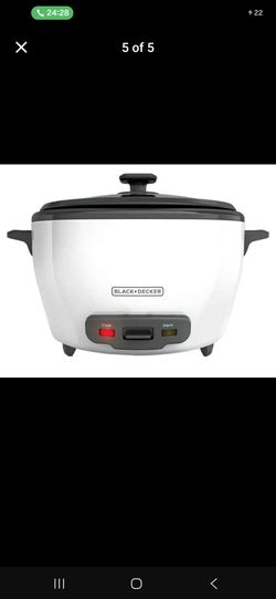 Rice cooker BLACK+DECKER 6-Cups, Steaming Basket, Removable Non-Stick Bowl, One Touch