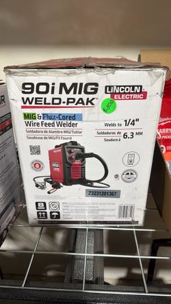 Lincoln Electric WELD-PAK 90i MIG and Flux-Cored Wire Feeder Welder with Gas Regulator