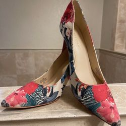 MARC FISHER Floral High Heel Stiletto Pumps 