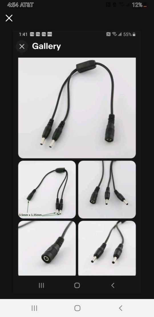 RING - Splitter - 2 SOLAR CAMERAS OFF 1 PANEL