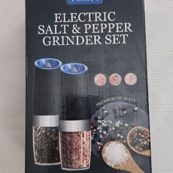 Electric Salt and Pepper Grinder Set