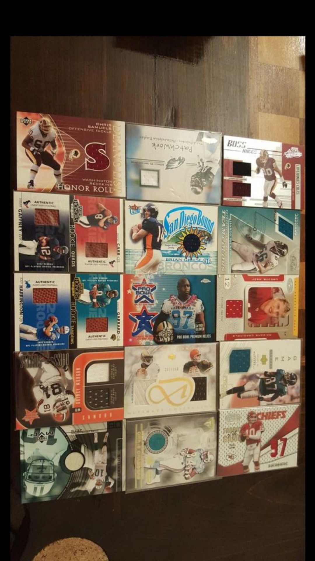 50 NFL Football Game-Used Jersey Cards