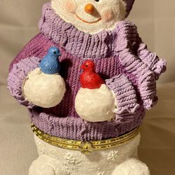 Snowman Trinket Box