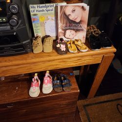 Little Baby Shoes Girls And Boys. Book And Hand Print Kit