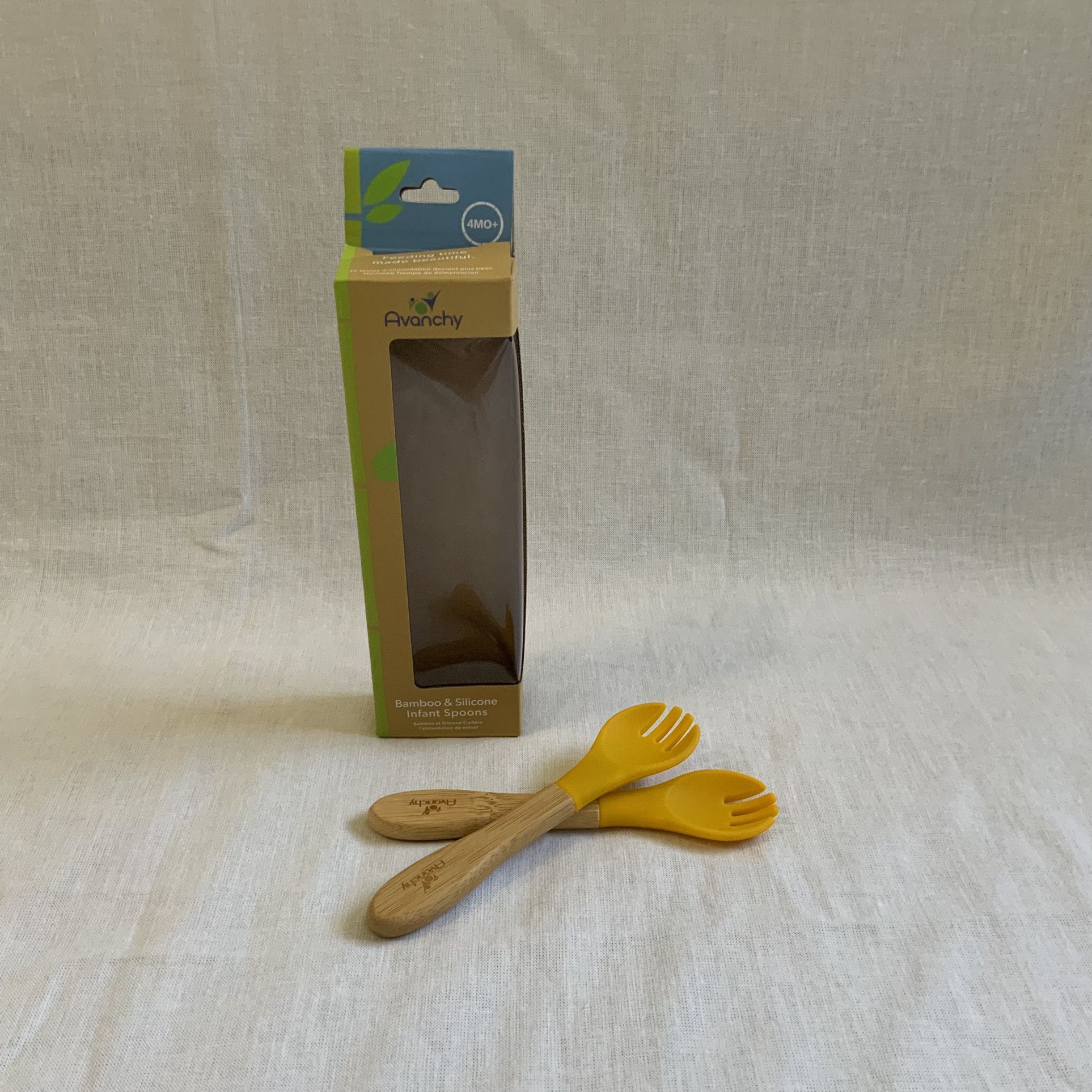 *BRAND NEW* Avanchy Bamboo & Silicon Baby Forks