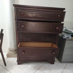 FREE-  5- Drawer Solid Wood Dressor - FREE