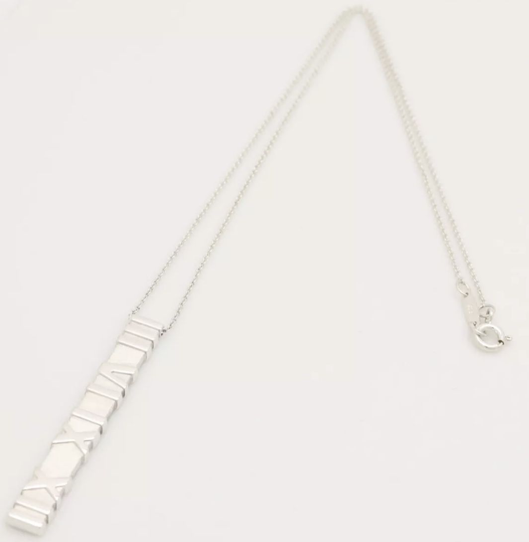 Tiffany Atlas Bar Silver Necklace