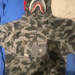 Grey Bape Hoodie