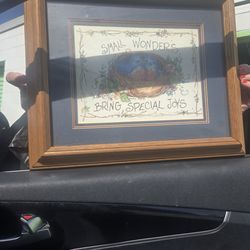 Framed art work by Barbara mock