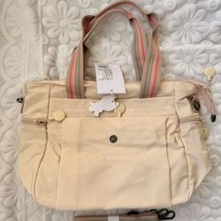 Lightweight Nylon Tote Bag Crossbody Shoulder Bag Multi Pocket