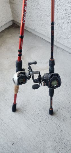 2 fishing rods with