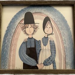 Framed “Amish Promises” By Artist P. Buckley Moss. Signed And Numbered