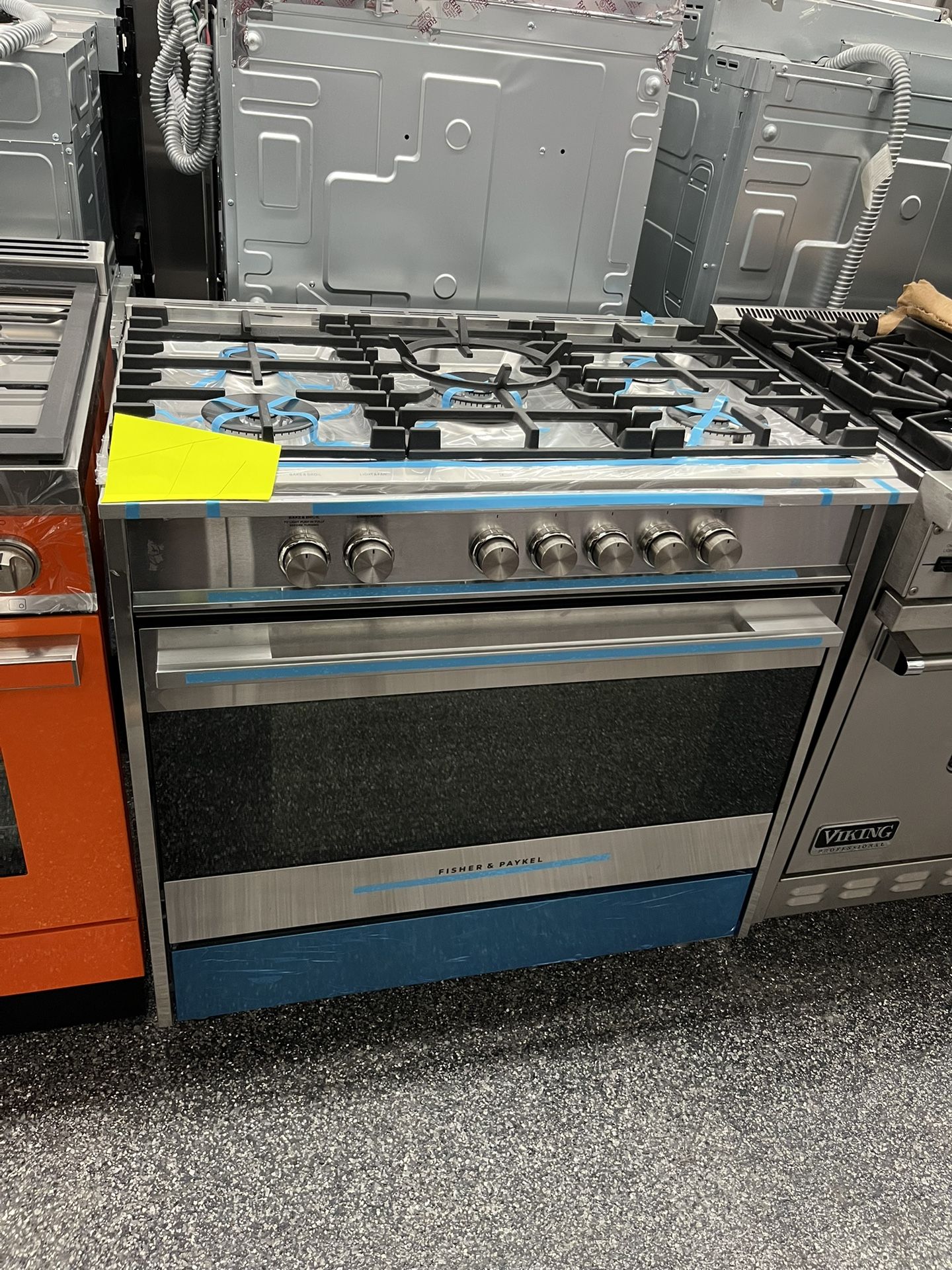Fisher Paykel Stainless Steel 36 Inch Range Stove All Gas