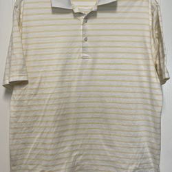 Harry Vardon Polo Shirt Adult Large Striped Golf Club Mens