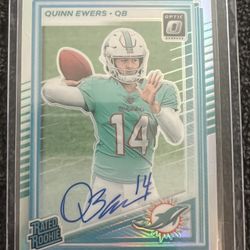 2025 Quinn Ewers Rates Rookie Optic Holo Auto /199