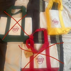 Trader Joe's mini tote bags