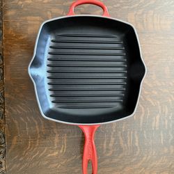Le Creuset Enamel Cast Iron Grill Pan 10”
