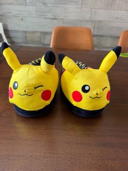 Pikachu Plush Slippers