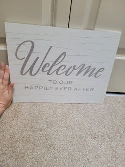 Wedding Decor, wedding welcome sign