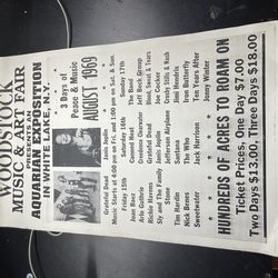 Vintage posters / rare promos jack Daniel’s wood stock black crowes an more