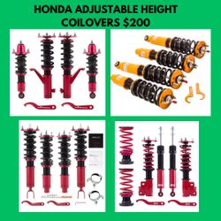 HONDA,NISSAN,TOYOTA,LEXUS,MAZDA, AND MORE COILOVERS ! BRAND NEW SETS $200! 