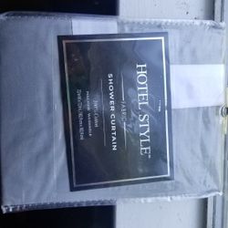 Hotel Style Fabric Shower Curtain