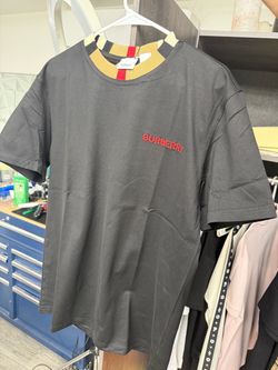 T-Shirt with Check Collar